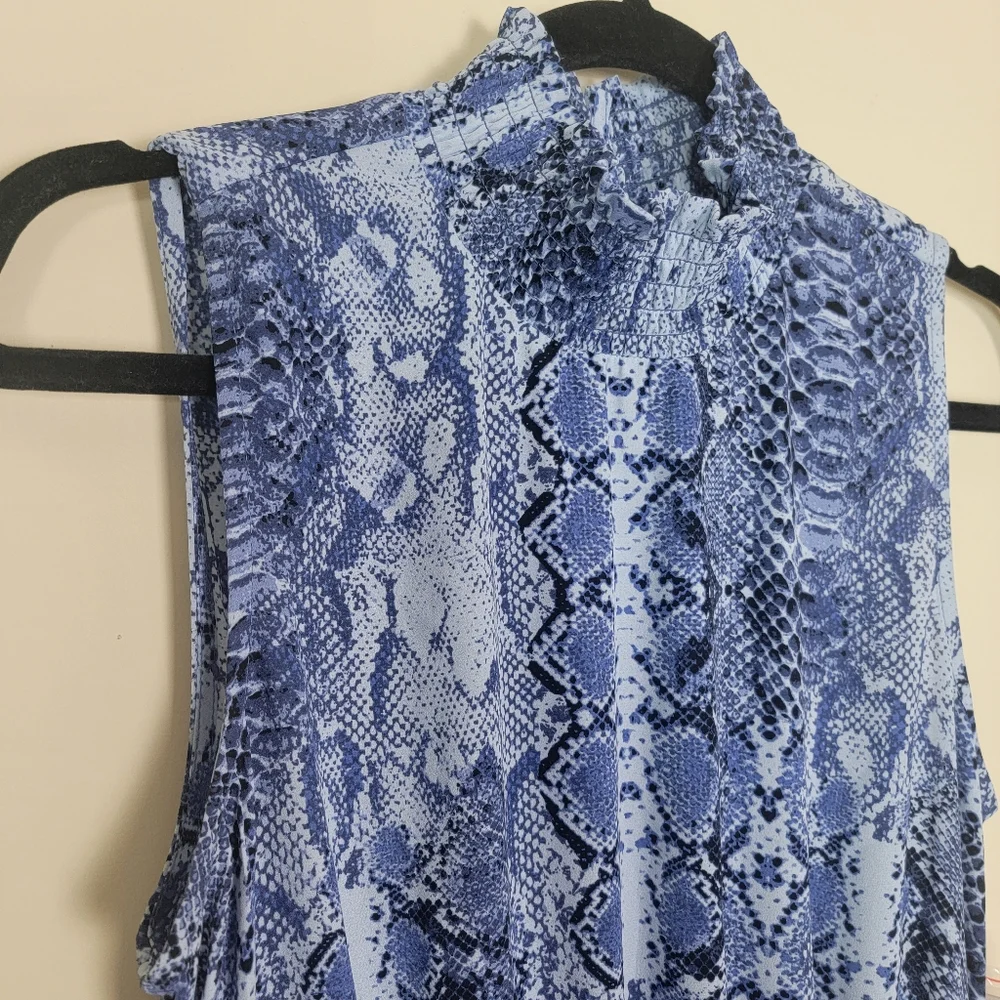 Nanette Lepore Blue Denim‎ Sleeveless Dress, Smock Sz 10